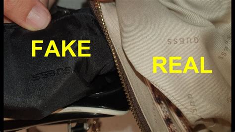 guess bag real vs fake